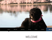 Tablet Screenshot of happypawsdc.com